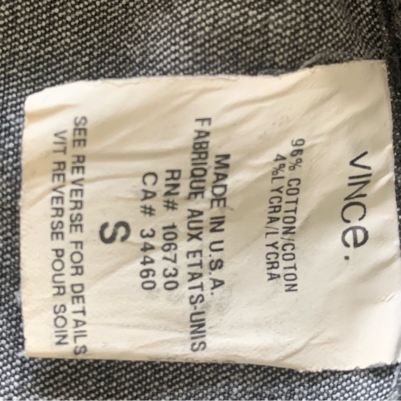 SZ S Vince Gray Stretch Leggings - Picture 2 of 3